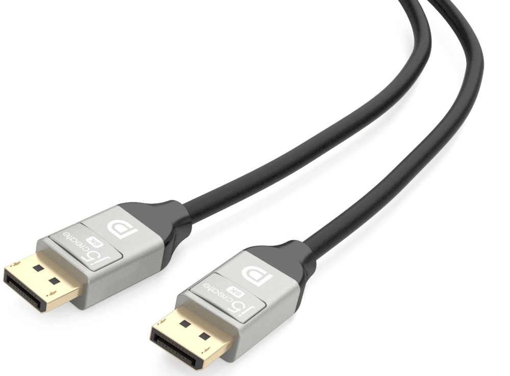 Кабел DisplayPort male към DisplayPort male 1.4 j5create Кабел DisplayPort male към DisplayPort male 1.4 j5create - 2 m -