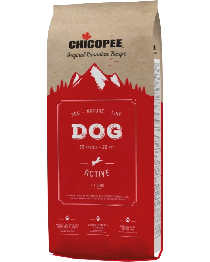 ���� ����� �� ������� ������ CHICOPEE Pro Nature Line Active - 20 kg, � �������, �� ��� 1 ������ - �����