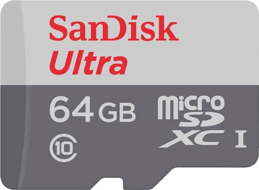 Micro SDHC ����� ����� 64 GB SanDisk - Class 10, U1, A1 ��� SD ������� �� ������� Ultra - 