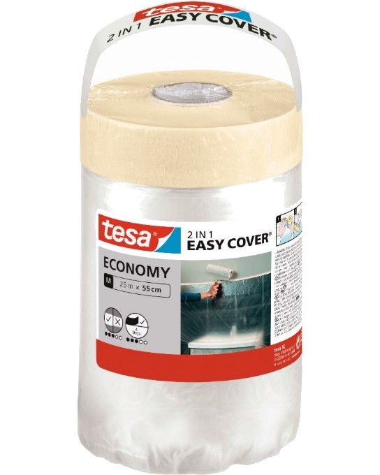      Tesa Easy Cover Economy -   55 - 260 cm   15  25 m - 