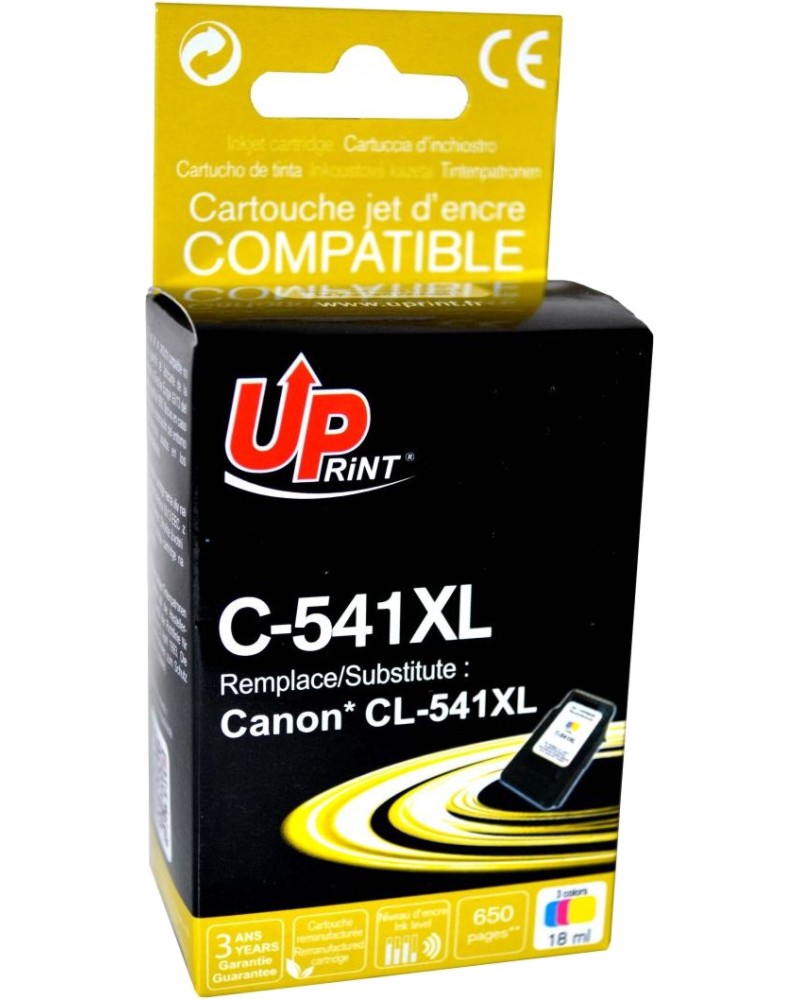 Касета с мастило за принтер UPrint PG-541XL Color Касета с мастило за принтер UPrint PG-541XL Color - 650 страници -