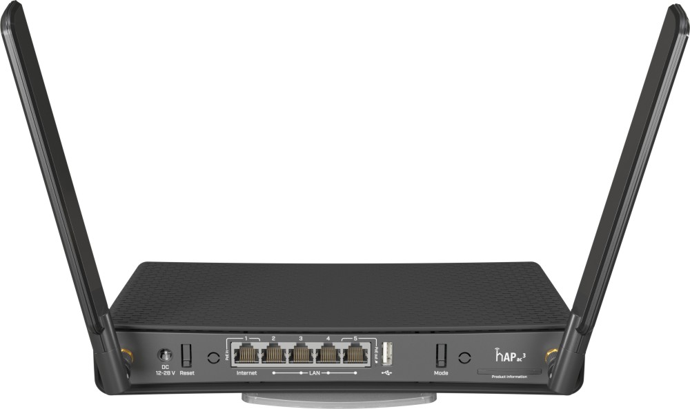 �������� ����� MikroTik hAP ac3 - 2.4 GHz (300 Mbps), 5 GHz (867 Mbps) - 