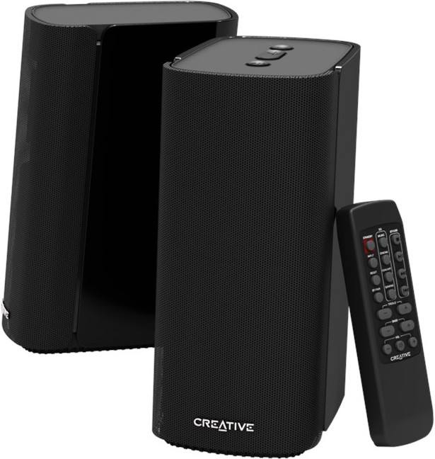 Преносими Bluetooth тонколони Creative T100 Преносими Bluetooth тонколони Creative T100 - 2 броя, с дистанционно управление -