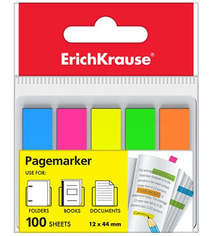 ������������� ������� ������� Erich Krause - 5 ����� x 20 ���� � ������� 4.4 x 1.2 cm - 