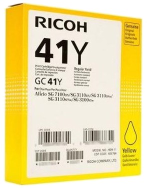Касета с мастило за принтер RICOH GC41Y Yellow Касета с мастило за принтер RICOH GC41Y Yellow - 2200 страници -