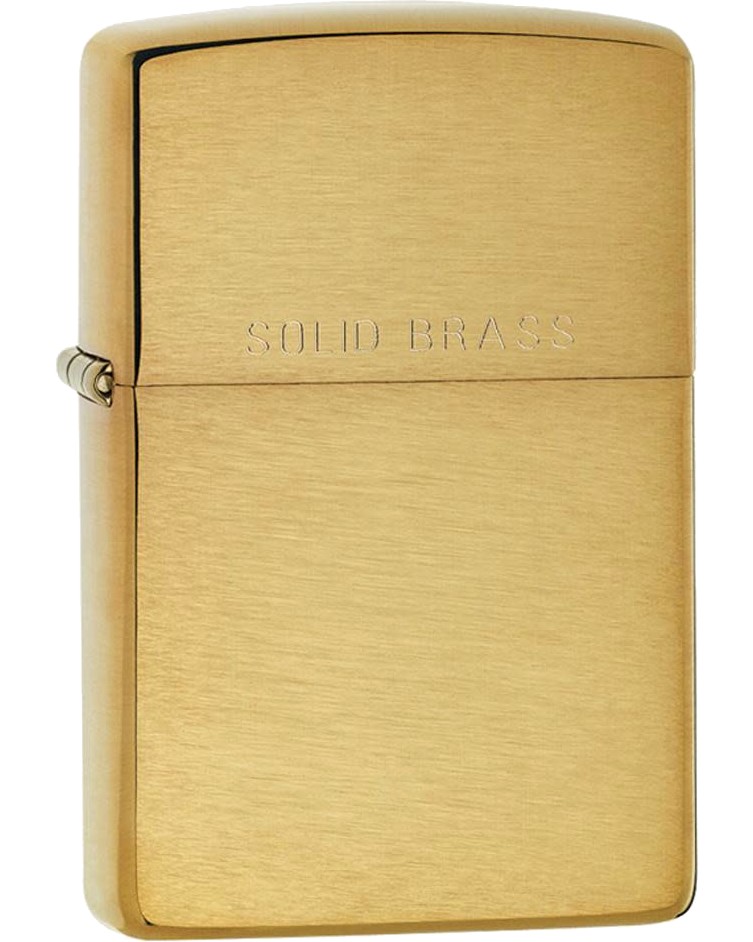 Ветроустойчива запалка Zippo Solid Brass Ветроустойчива запалка Zippo Solid Brass - От колекцията Classic -
