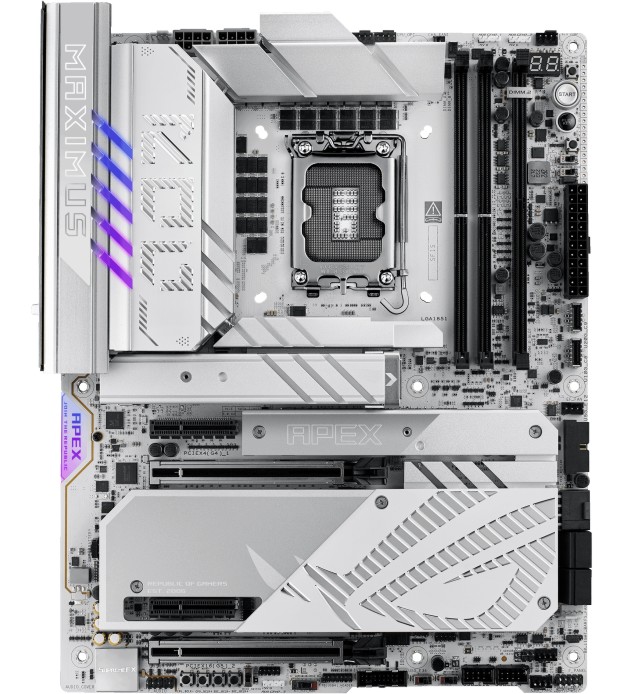Дънна платка ASUS ROG MAXIMUS Z890 APEX Дънна платка ASUS ROG MAXIMUS Z890 APEX - LGA 1851, Intel Z890, DDR5, ATX -