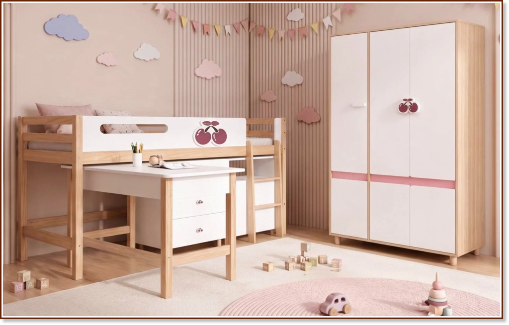 ������ ����� � �������� GINGER HOME Cherry - �� ������ 90 x 200 cm, � ����, ���� � ����� - �������