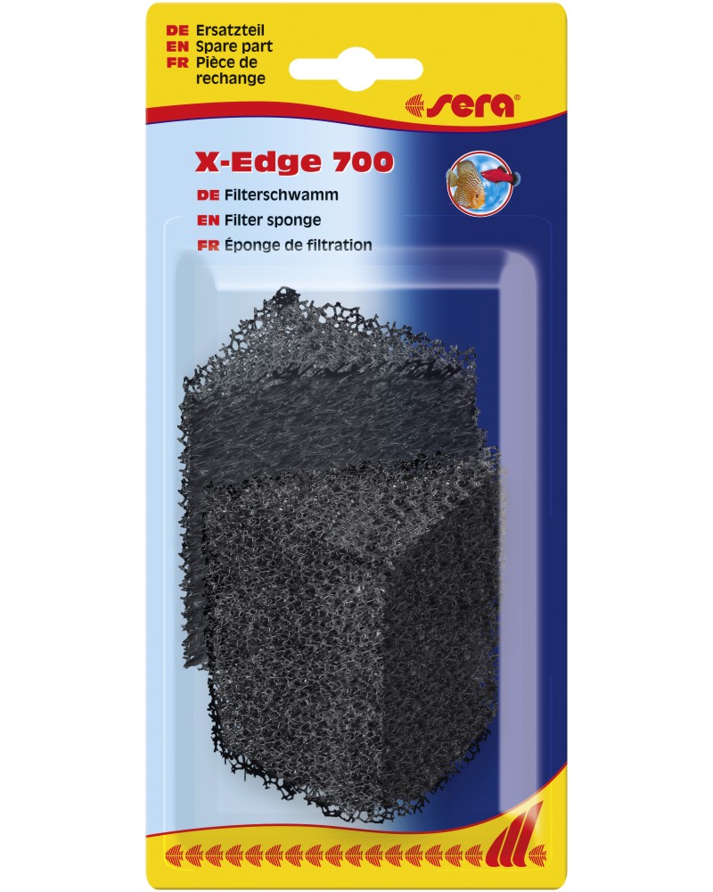 Резервни гъби за филтър sera Filter Sponge Резервни гъби за филтър sera Filter Sponge - 2 броя, за ъглов филтър X-Edge 700 - продукт