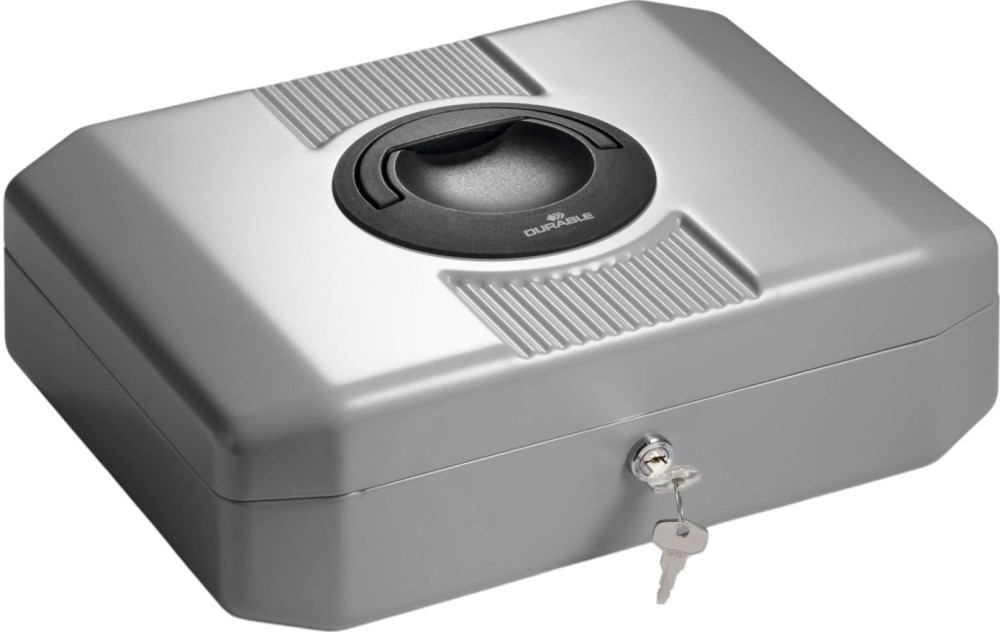 Метална каса Durable Uroboxx Метална каса Durable Uroboxx - С подвижна тава за сортиране на монети и банкноти -
