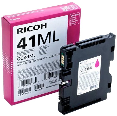 Касета с мастило за принтер RICOH GC41ML Magenta Касета с мастило за принтер RICOH GC41ML Magenta - 600 страници -