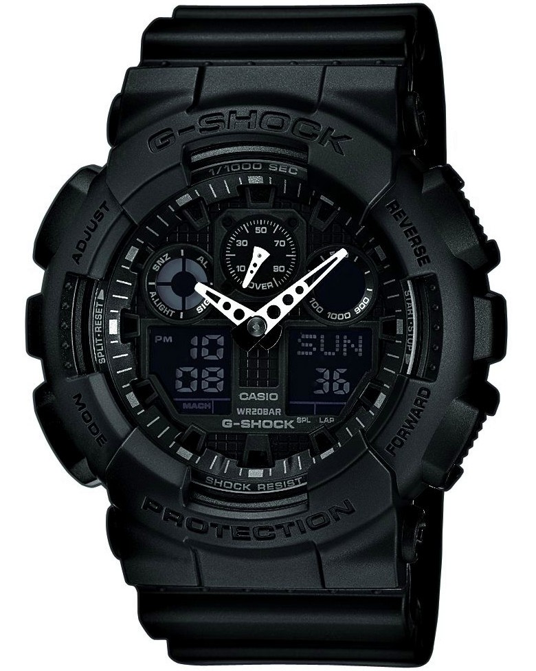 Часовник Casio - G-Shock GA-100-1A1ER - От серията "G-Shock" - 