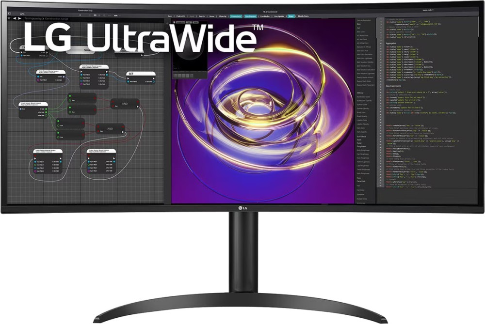 Монитор LG 34WP85CP-B Монитор LG 34WP85CP-B - 34" 60 Hz, LED, 21:9, 3440 x 1440, 2 x HDMI, USB Type-C, DisplayPort -