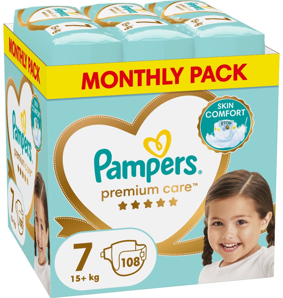 ������ Pampers Premium Care 7 - 108 ����, �� ������ 15+ kg - �������