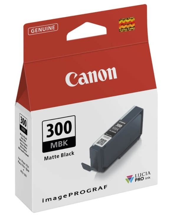 Касета с мастило за принтер Canon PFI-300 Matte Black Касета с мастило за принтер Canon PFI-300 Matte Black - 14 ml -