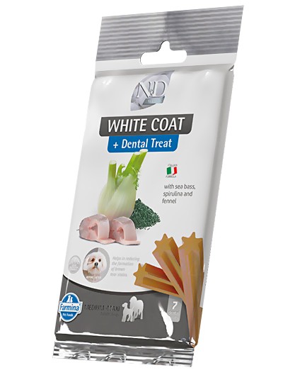 �������� ��������� �� ������ � ���� ������ N&D Adult Medium & Maxi Dental Treat - 100 g, � ������, ����� � ���������, �� ������� White, �� ������ � ���� ������, ��� 4 ������ - �����