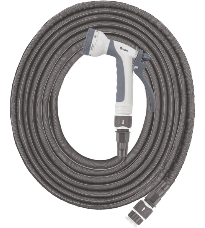 Разтегателен градински маркуч Bradas Twist Hose Разтегателен градински маркуч Bradas Twist Hose - 6 - 12 m с аксесоари -