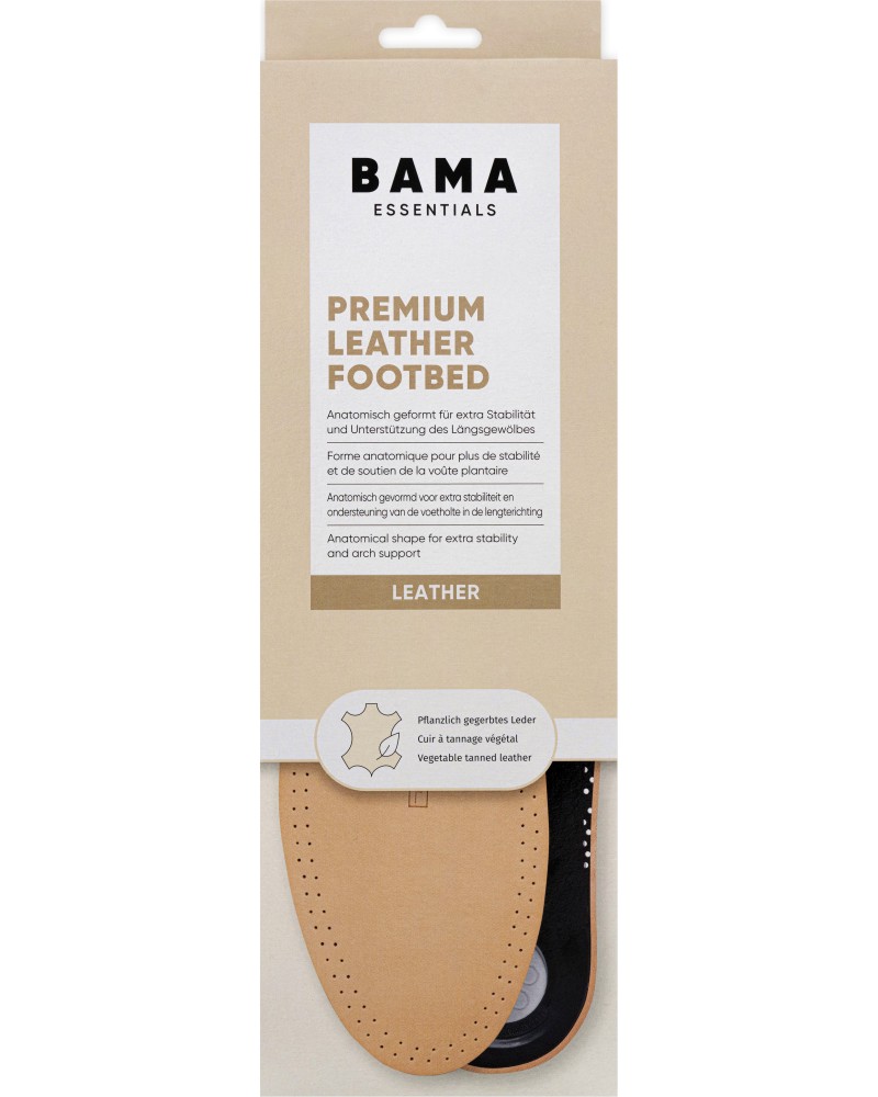    Bama Premium Leather Footbed -  36 - 46 - 