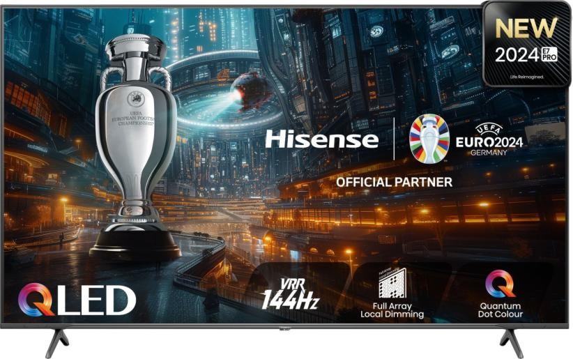  Hisense 75E7NQ Pro - 75" QLED UHD 3840 x 2160, , Smart TV, HDR10+, Dolby Vision IQ, 4 x HDMI, Ethernet, USB, Bluetooth, Wi-Fi - 