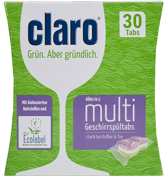 Таблетки за съдомиялна Claro Multi Таблетки за съдомиялна Claro Multi - 30 броя - продукт