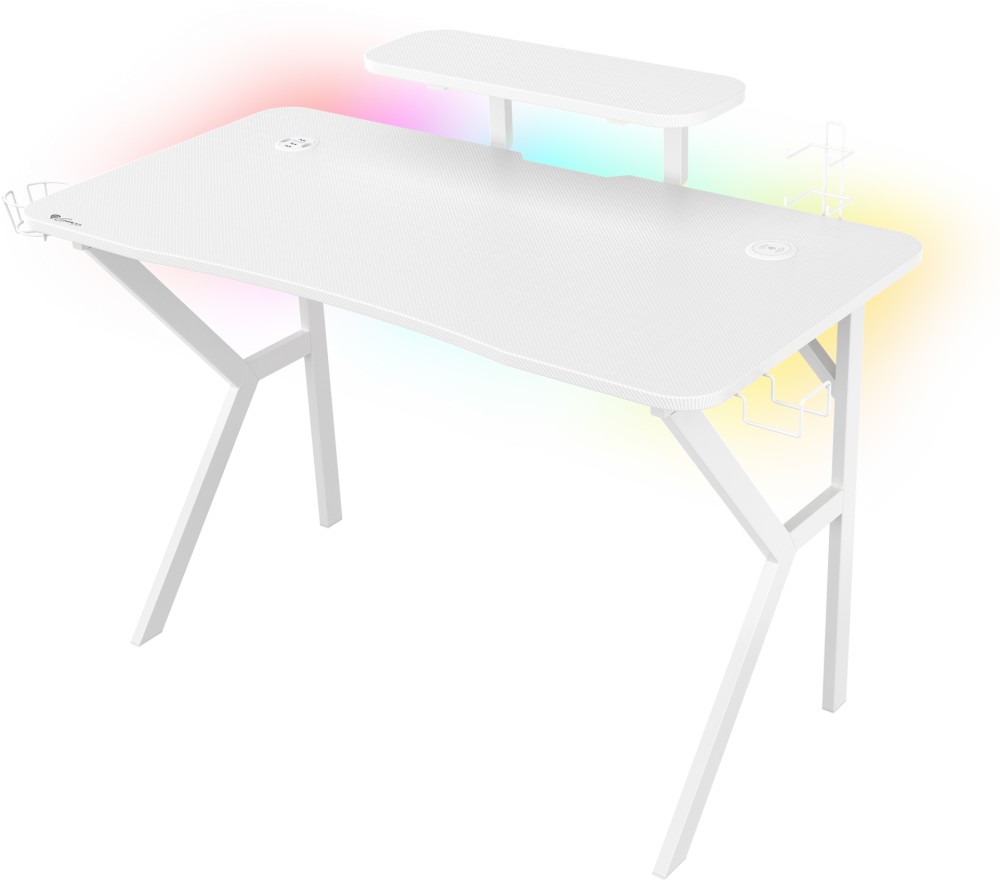 Геймърско бюро Genesis Holm 320 RGB Геймърско бюро Genesis Holm 320 RGB - 120 / 75 / 60 cm -