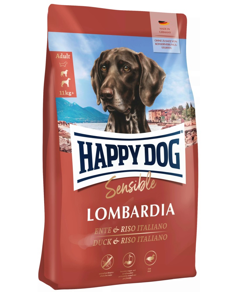        Happy Dog Lombardia Adult - 2.8  11 kg,     ,    Sensible,   , 11+ kg - 