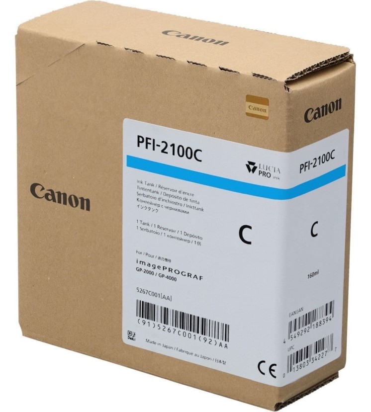      Canon PFI-2100 Cyan - 160 ml - 