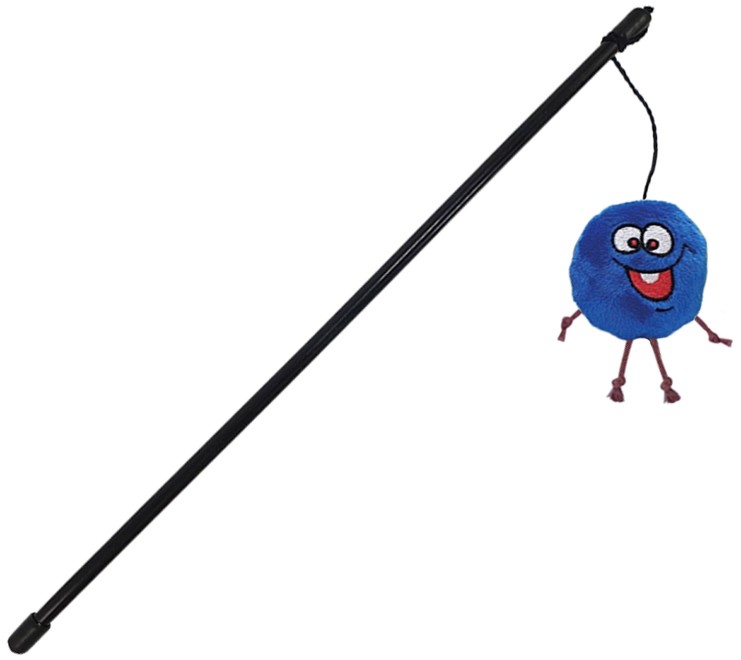 Играчка за котки Въдица - Nobby Crazy Faces Играчка за котки Въдица - Nobby Crazy Faces - С плюшена играчка, валериан и звукови ефекти - играчка