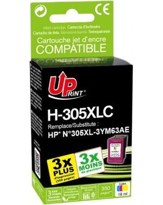 Касета с мастило за принтер UPrint H-305XLC Касета с мастило за принтер UPrint H-305XLC - 350 страници -