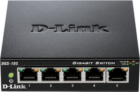  D-Link DGS-105 - 5 , 1000 Mbps - 