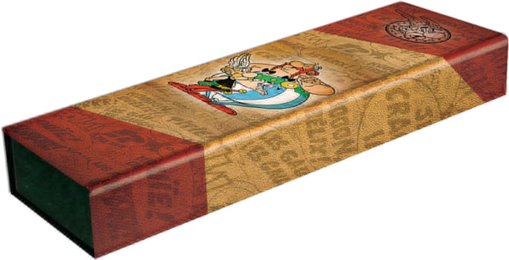 Кутия за моливи Paperblanks Asterix & Obelix Кутия за моливи Paperblanks Asterix & Obelix - С 2 отделения от колекцията The Adventures of Asterix -