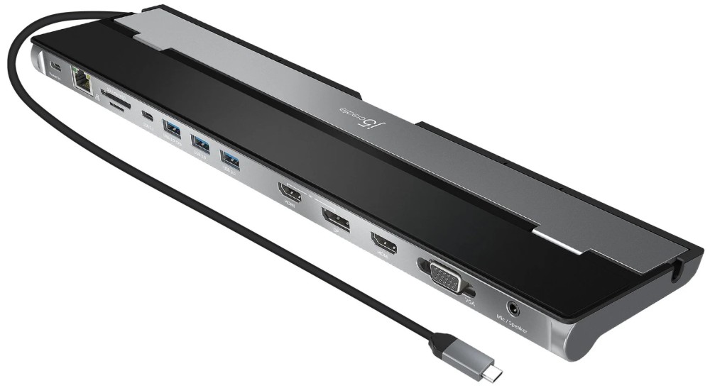 Докинг станция USB-C j5create Докинг станция USB-C j5create - 13 порта -