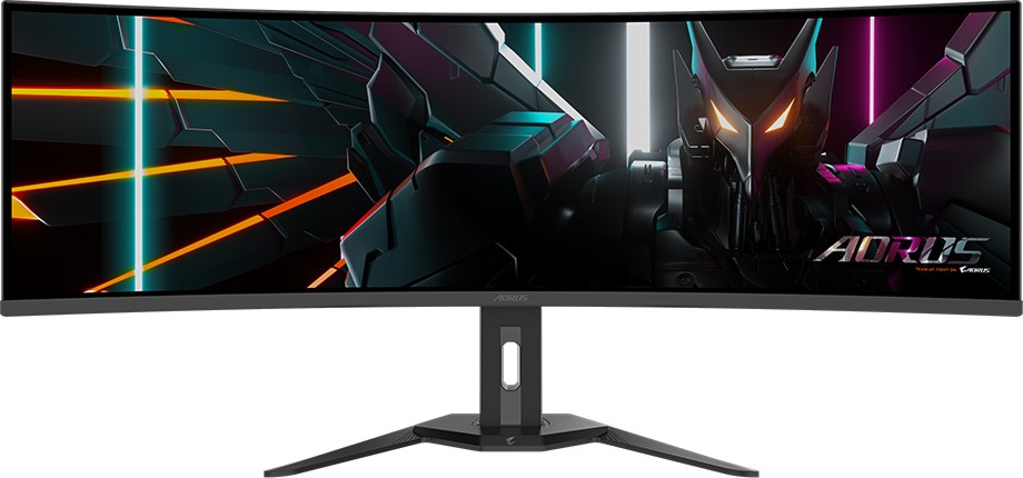 ������� Gigabyte CO49DQ - 49", OLED, 144 Hz, 32:9, 5120 x 1440, 0.03 ms, HDMI, DisplayPort, USB-C, DisplayHDR 400, AMD FreeSync Premium Pro, KVM �� ������� Aorus - 
