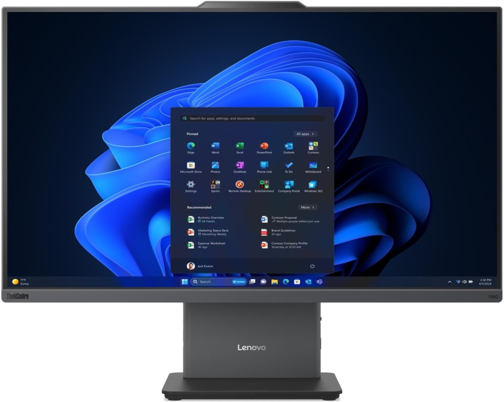 Настолен компютър Lenovo ThinkCentre Neo 50a 27 G6 Настолен компютър Lenovo ThinkCentre Neo 50a 27 G6 - Intel Core Ultra 7 265V 2.2 GHz, 27", IPS, 1920 x 1080, 16 GB RAM LPDDR5X, 512 GB SSD, FreeDOS -