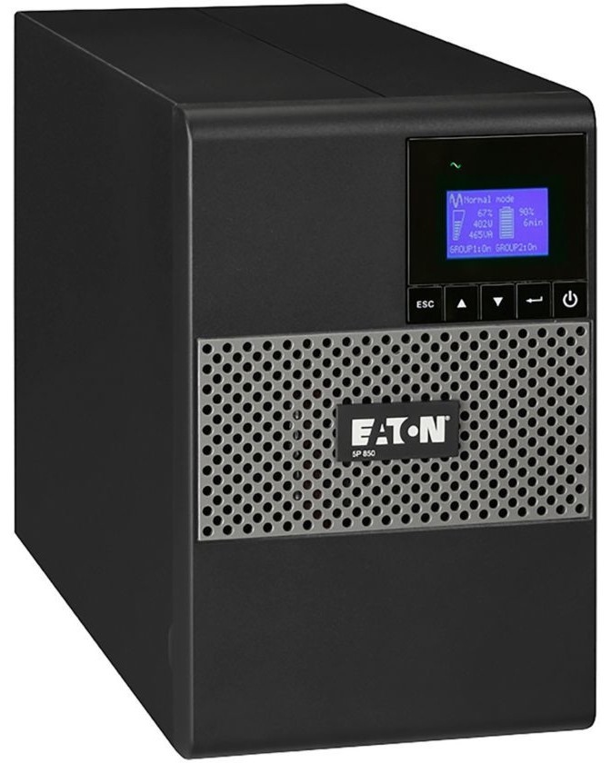    UPS Eaton 5P 850i Rack1U - 850 VA, 600W, 6x IEC 320 C13 , 1x USB port, LCD  - 
