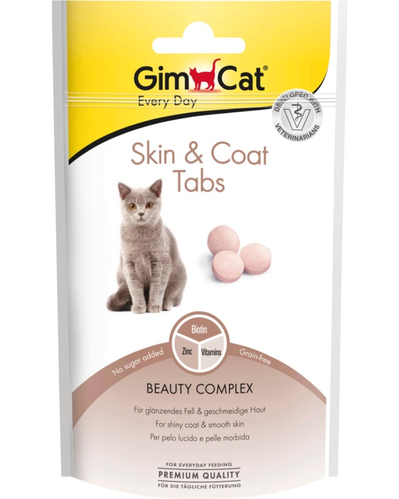        GimCat Skin & Coat Tabs - 40 g,  ,    - 