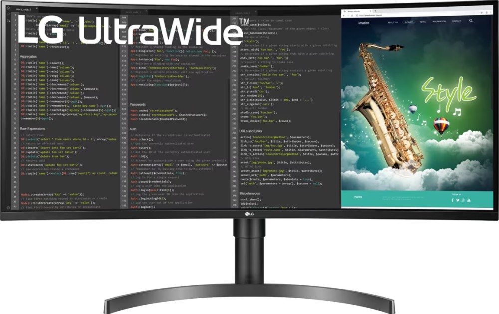 ������� LG 35WN75CP-B - 35" 100 Hz, LED, 21:9, 3440 x 1440, 2 x HDMI, USB Type-C, DisplayPort - 