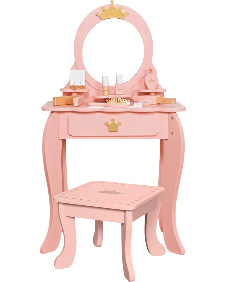 Детска дървена тоалетка Ginger Home Детска дървена тоалетка Ginger Home - 48 / 29 / 87 cm - продукт