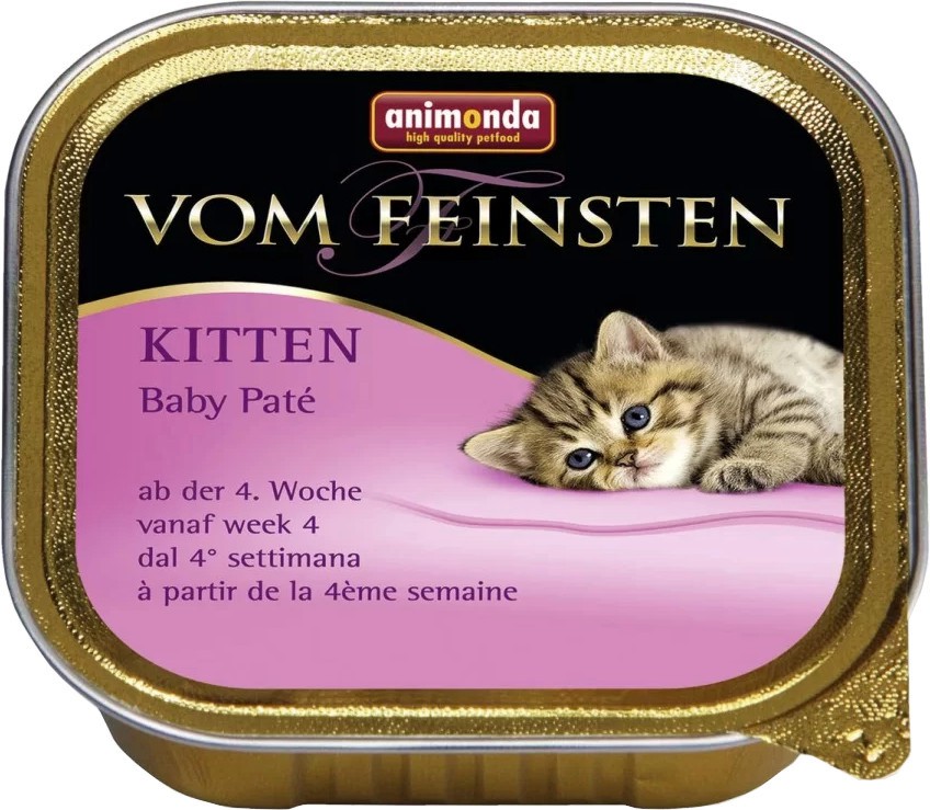 Пастет за котки Animonda Vom Feinsten Kitten Baby Pate Пастет за котки Animonda Vom Feinsten Kitten Baby Pate - 100 g, от 4 до 16 седмица - храна