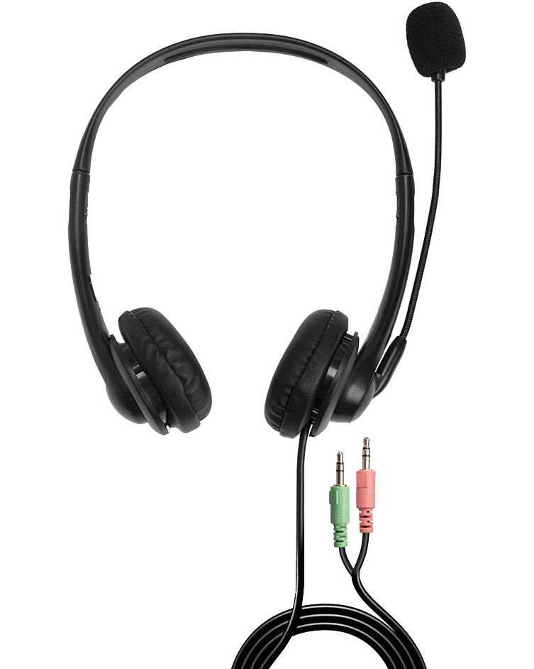Слушалки Lindy Слушалки Lindy - С кабел 1.85 m и 2 x 3.5 mm жак -