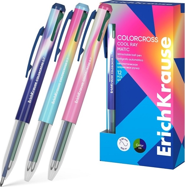 Многоцветна химикалка Erich Krause Cool Ray 0.7 mm Многоцветна химикалка Erich Krause Cool Ray 0.7 mm -