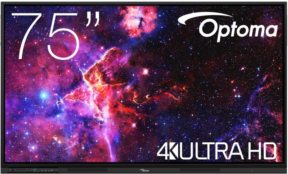������������ ������� 75" Optoma Creative Touch 3 3753RK - 170.5 / 102.6 / 11.1 cm, 8 GB RAM, 64 GB, Android 14 - 