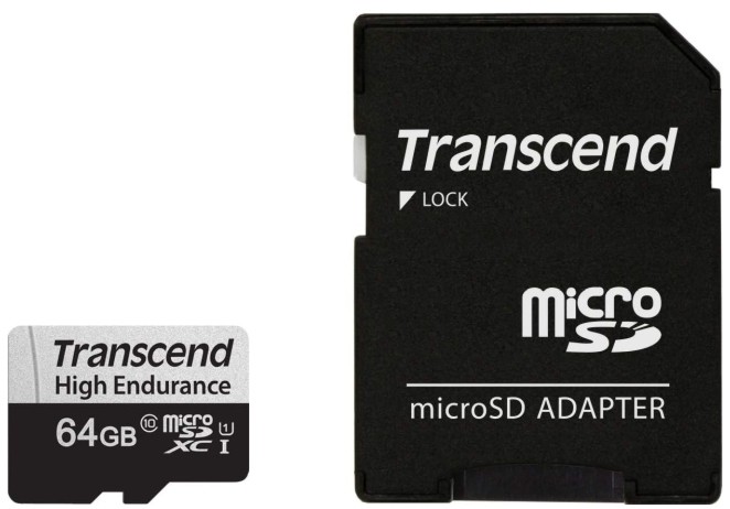 Micro SDXC карта памет 64 GB Transcend USD350V Micro SDXC карта памет 64 GB Transcend USD350V - Class 10, UHS-I U1, със SD адаптер -