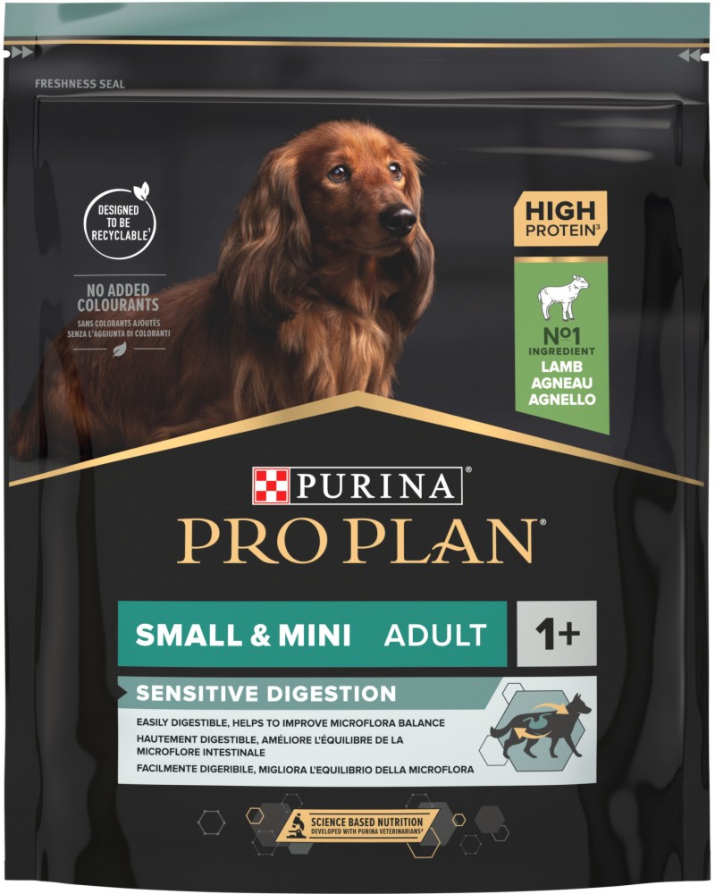 ���� ����� �� ������ � ������������ ������������ Purina Pro Plan Sensitive Digestion Adult Small & Mini - 0.7 ÷ 7 kg, � �������, �� ������ � ����� ������, ��� 1 ������ - �����