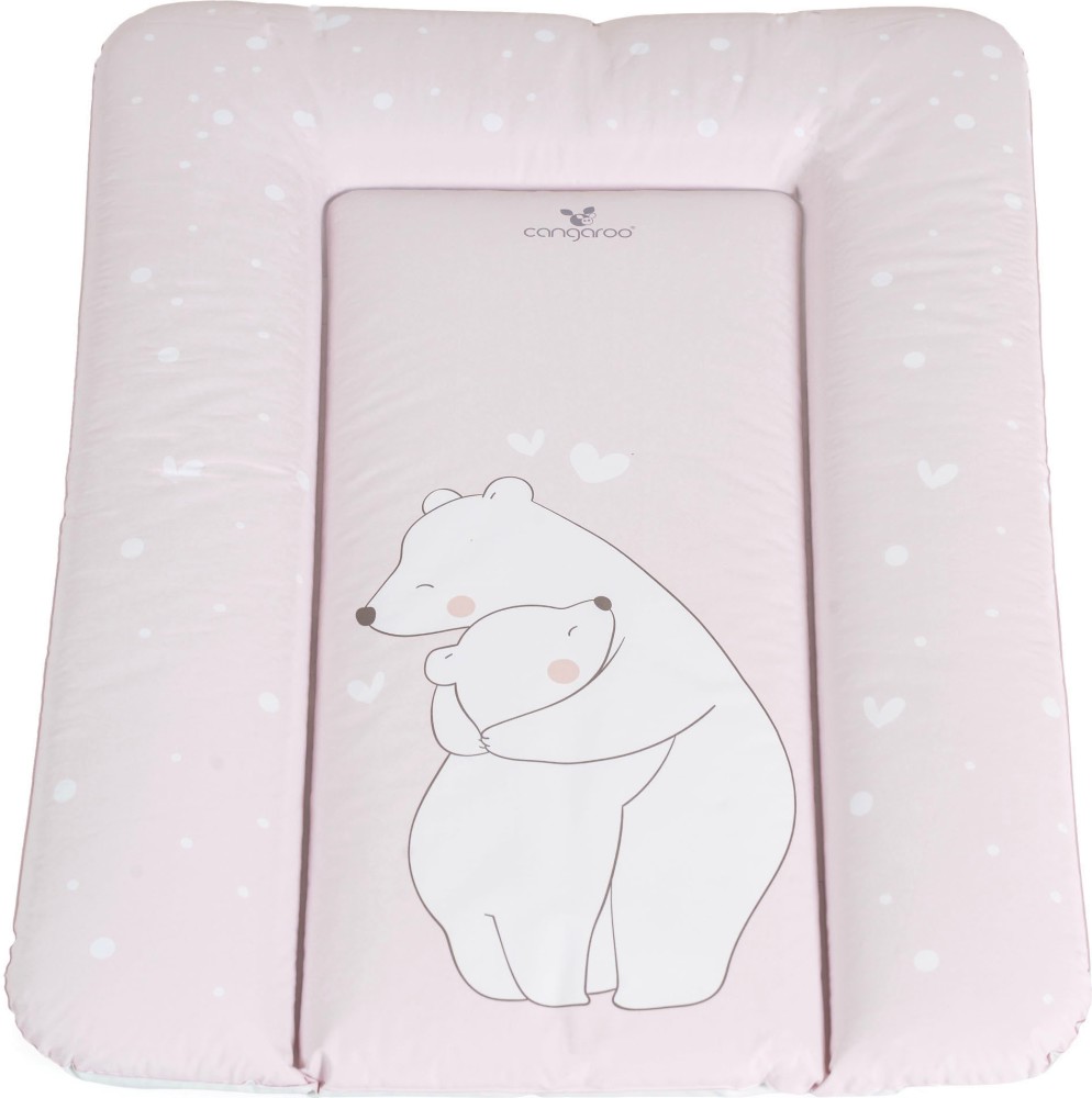 Повивалник с мека основа Cangaroo Pink Bears Повивалник с мека основа Cangaroo Pink Bears - 50 x 70 cm - продукт