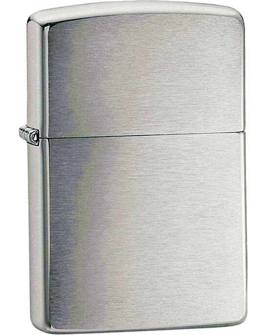 �������������� ������� Zippo Plain Brushed Chrome - 