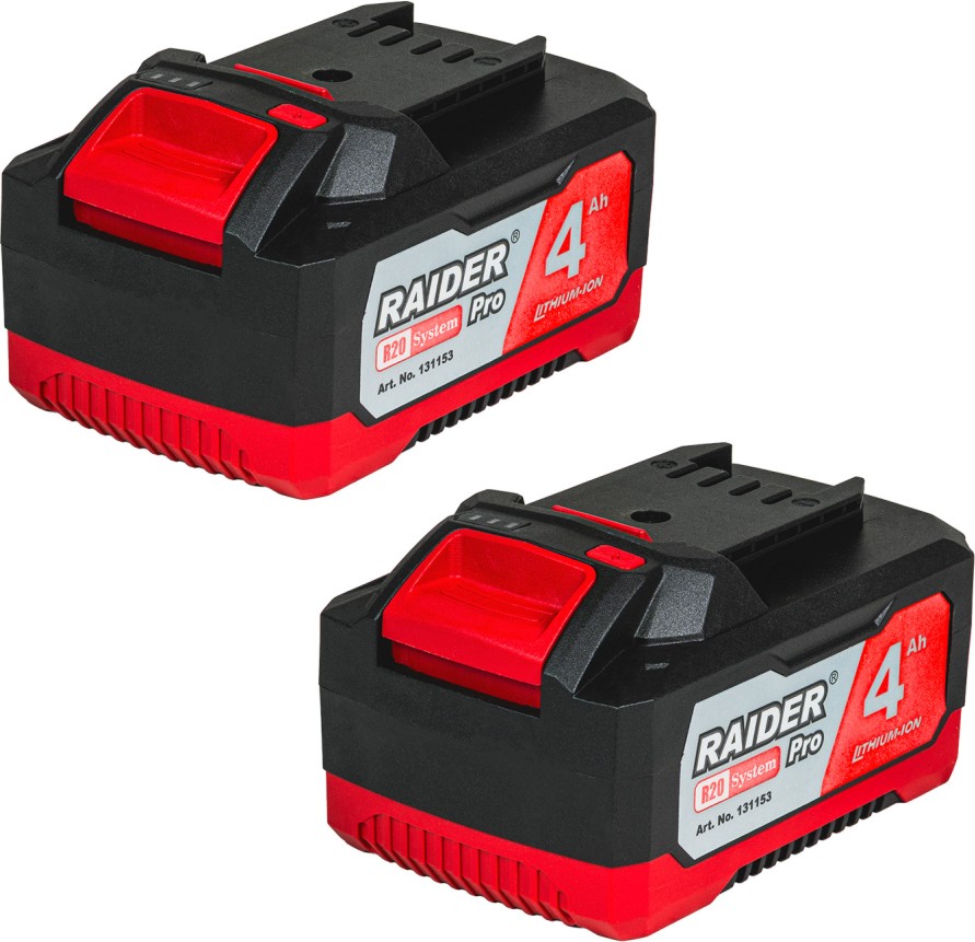 ������������ ������� Raider 20 V / 4 Ah - 2 ���� �� ������� Pro - �������