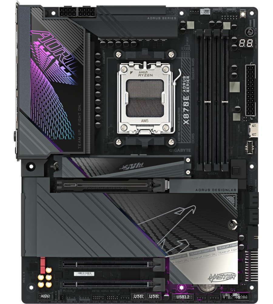 Дънна платка Gigabyte X870E Aorus Master Дънна платка Gigabyte X870E Aorus Master - AMD AM5, AMD X870E, DDR5, ATX -