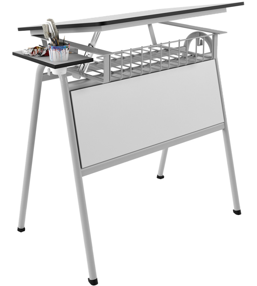 Маси по рисуване RFG Letme Маси по рисуване RFG Letme - 2 броя, над 8. клас, 70 / 75 / 50 cm, HPL и метал -