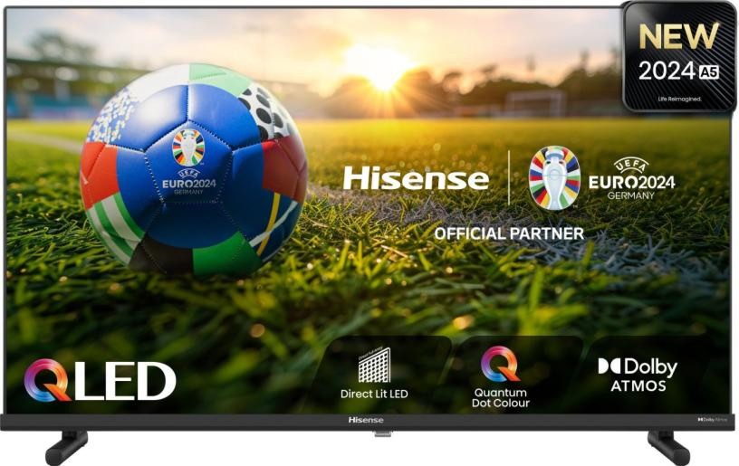 ��������� Hisense 32A5NQ - 32" QLED UHD 1920 x 1080, ���������, Smart TV, HDR10, 2 x HDMI, Ethernet, USB, Wi-Fi - 